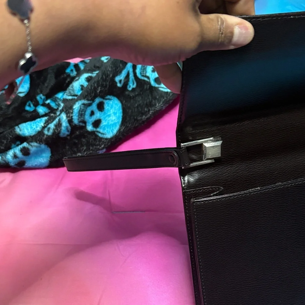 Dunhill Black Leather Clutch